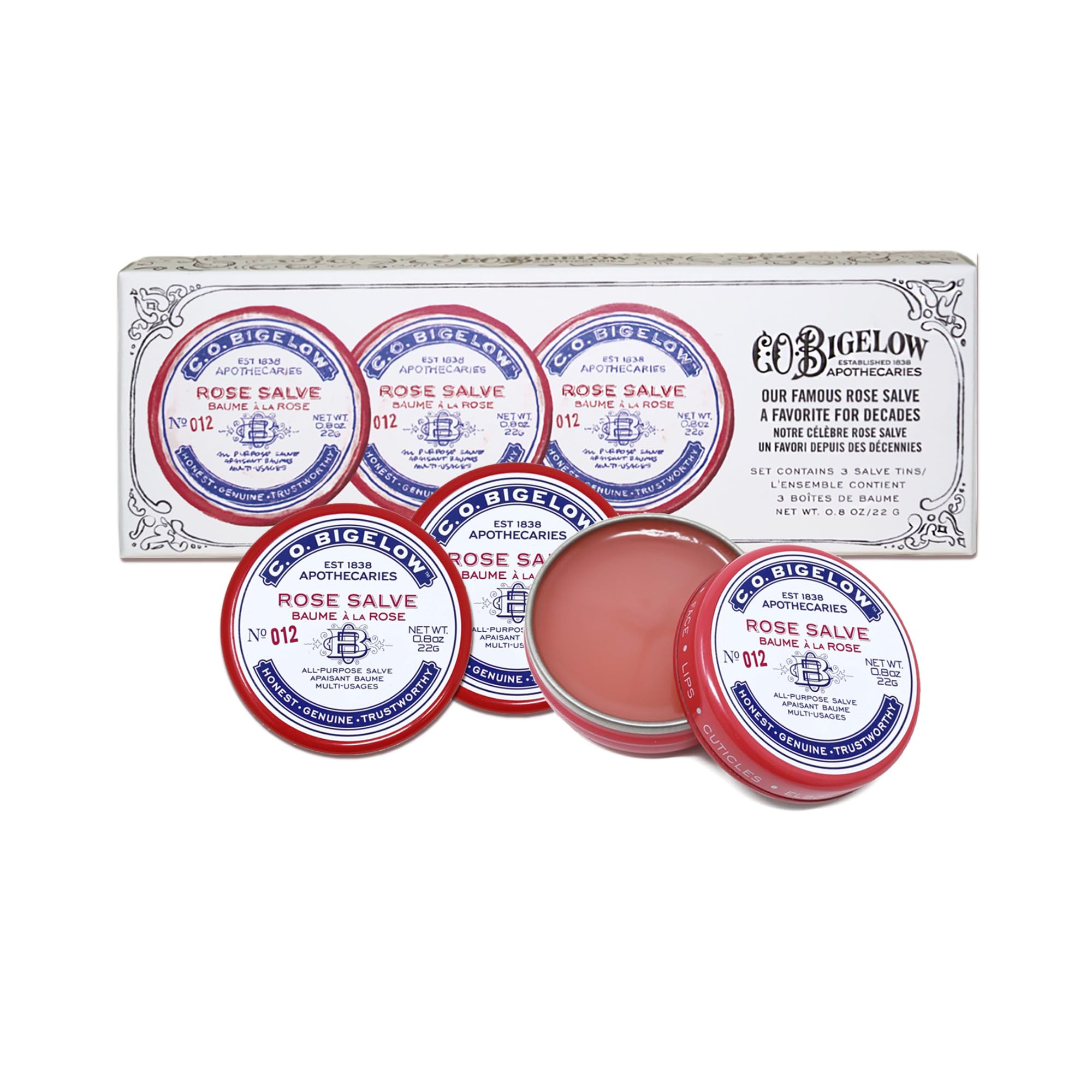 C.O. Bigelow Rose Salve sur cuticules: adoucit et nourrit les zones sensibles.