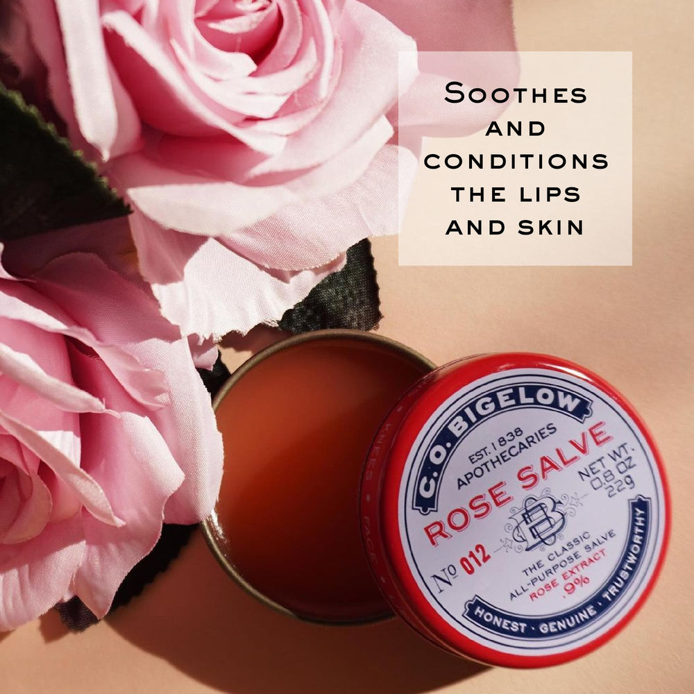C.O. Bigelow Rose Salve format voyage: pratique et discret pour les déplacements.