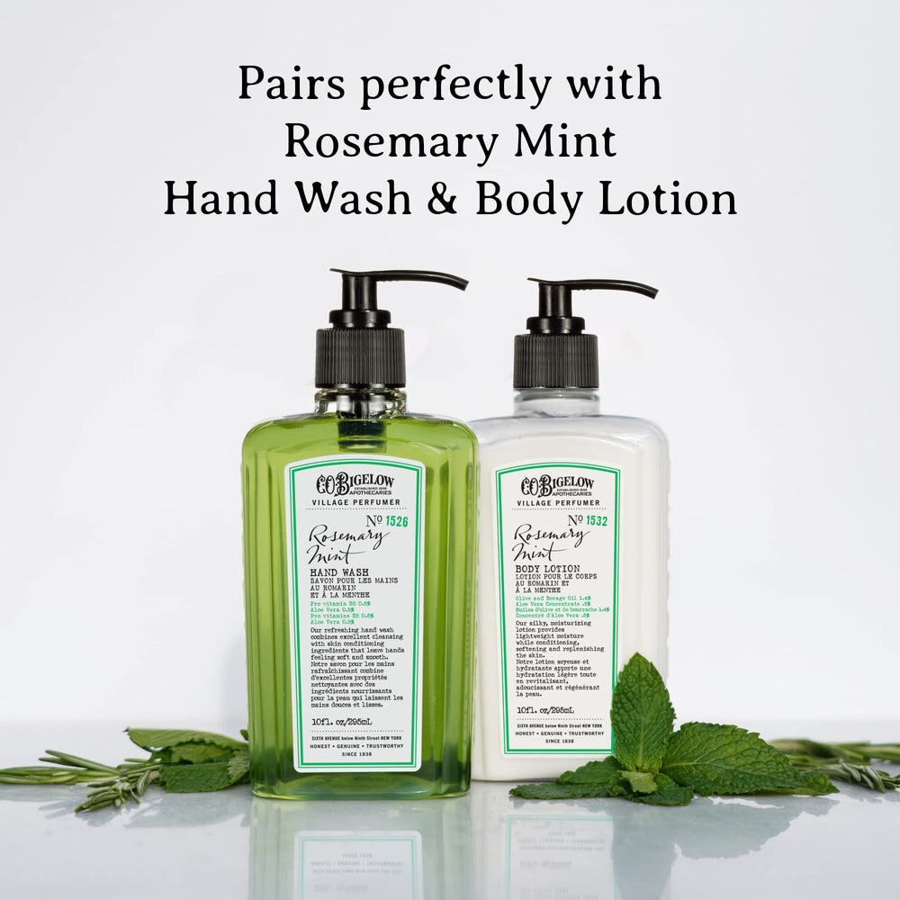 Texture lavante du gel douche C.O. Bigelow offrant un rinçage facile sans résidu.