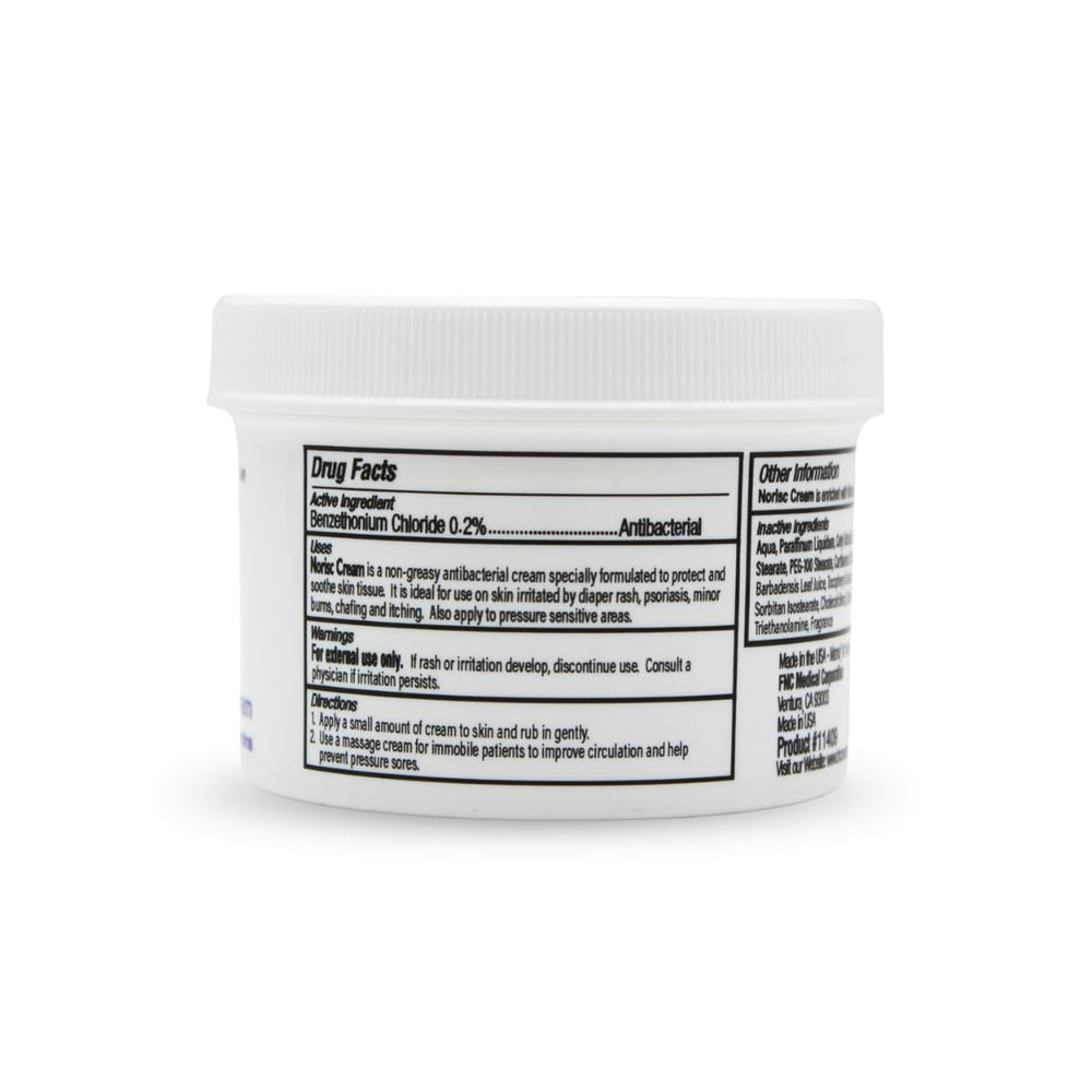 Étiquette et bouchon Ca-Rezz NoRisc crème antibactérienne et hydratante