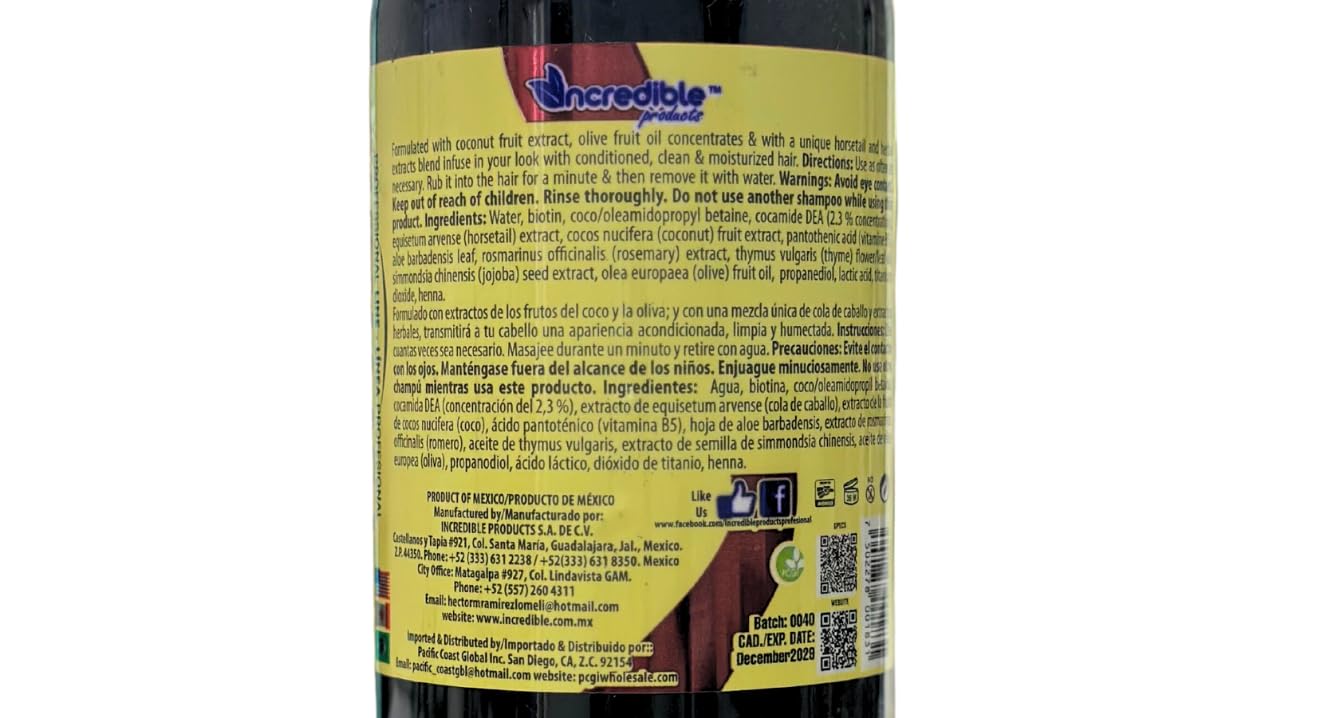 CABALLADO Shampoing sans sel – mousse riche enveloppant les longueurs