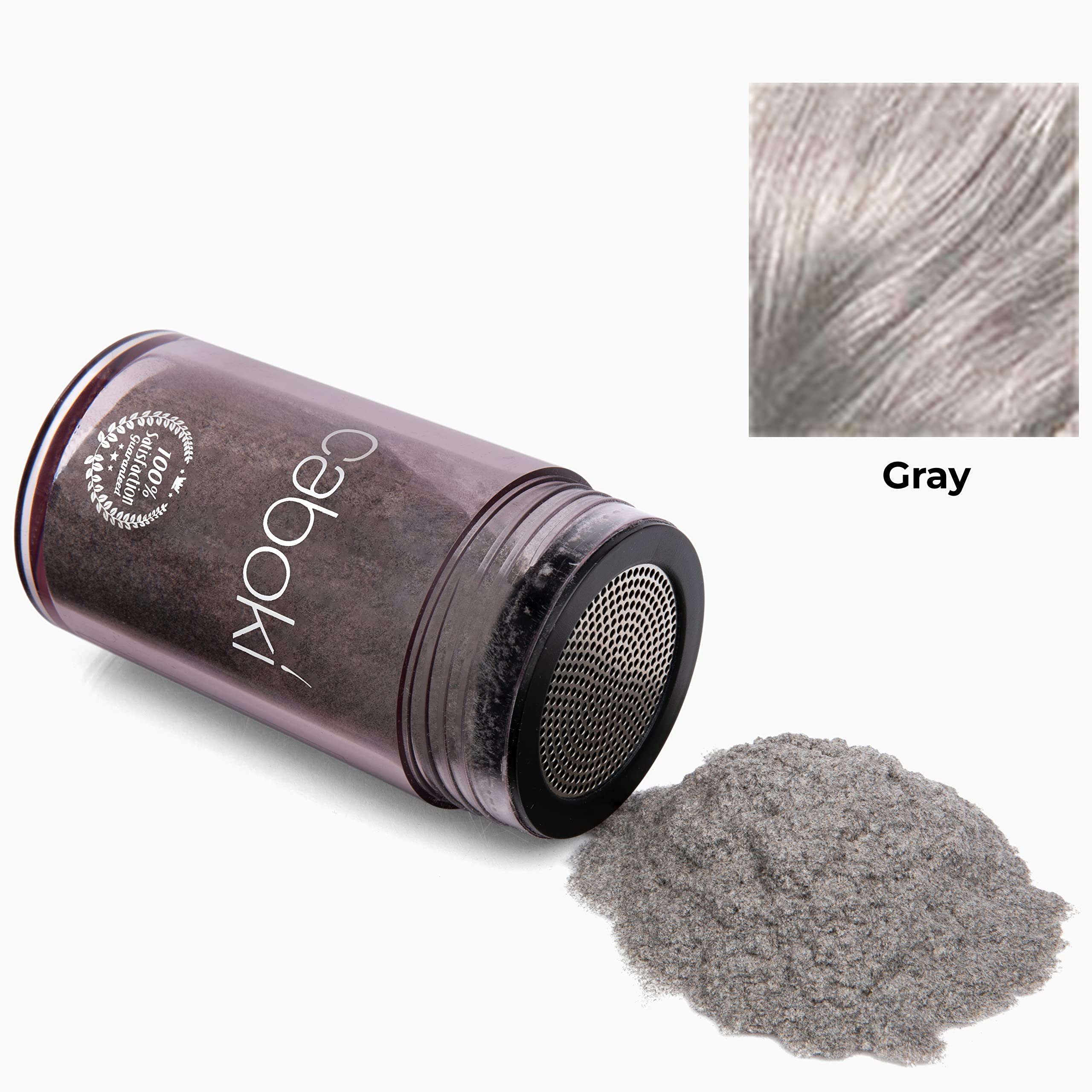 Caboki illustre l’application en poudre de fibres capillaires pour densifier discrètement.