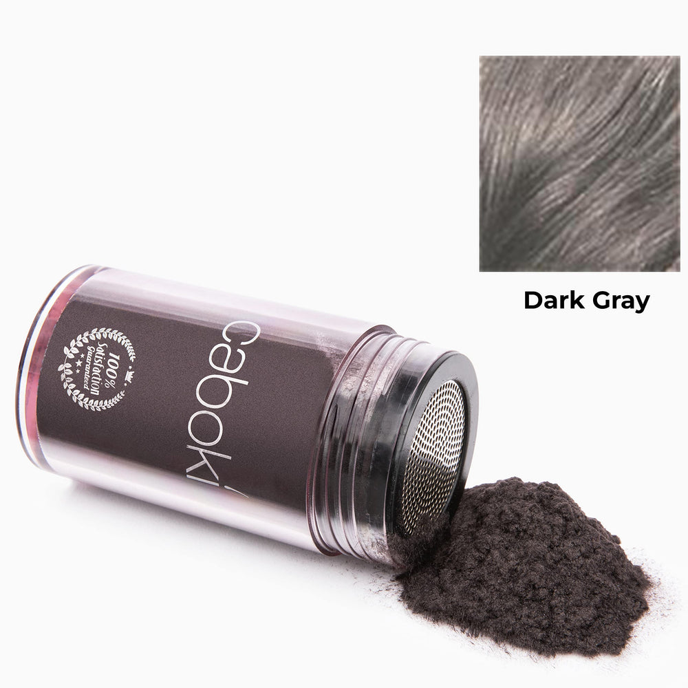 Caboki, poudre-racine-cheveux-plus-denses : racines plus denses et fini naturel.
