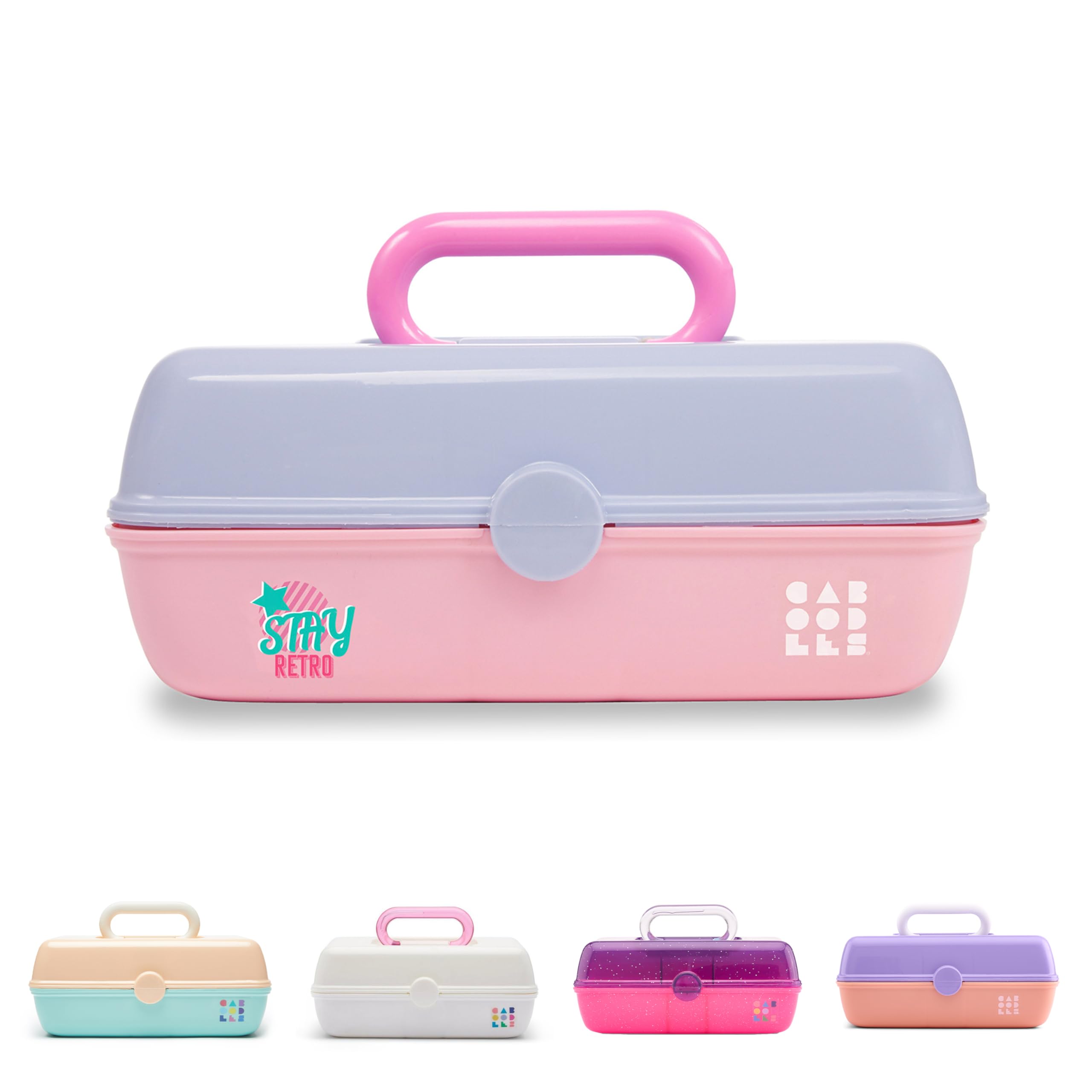 Caboodles Pretty in Petite boite maquillage avec plateaux tournants pour rangement compact