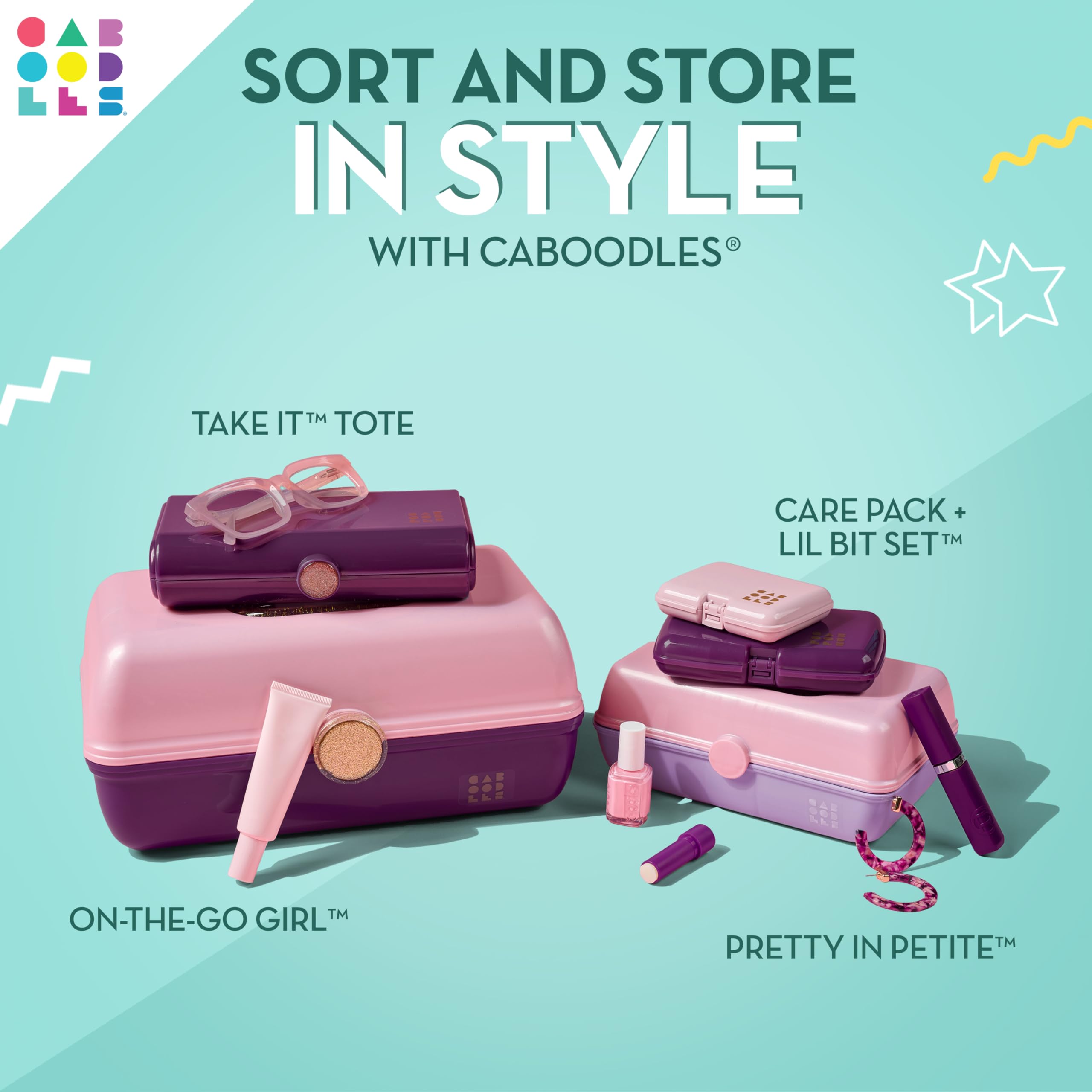 Caboodles Pretty in Petite format compact et léger pour emporter partout.