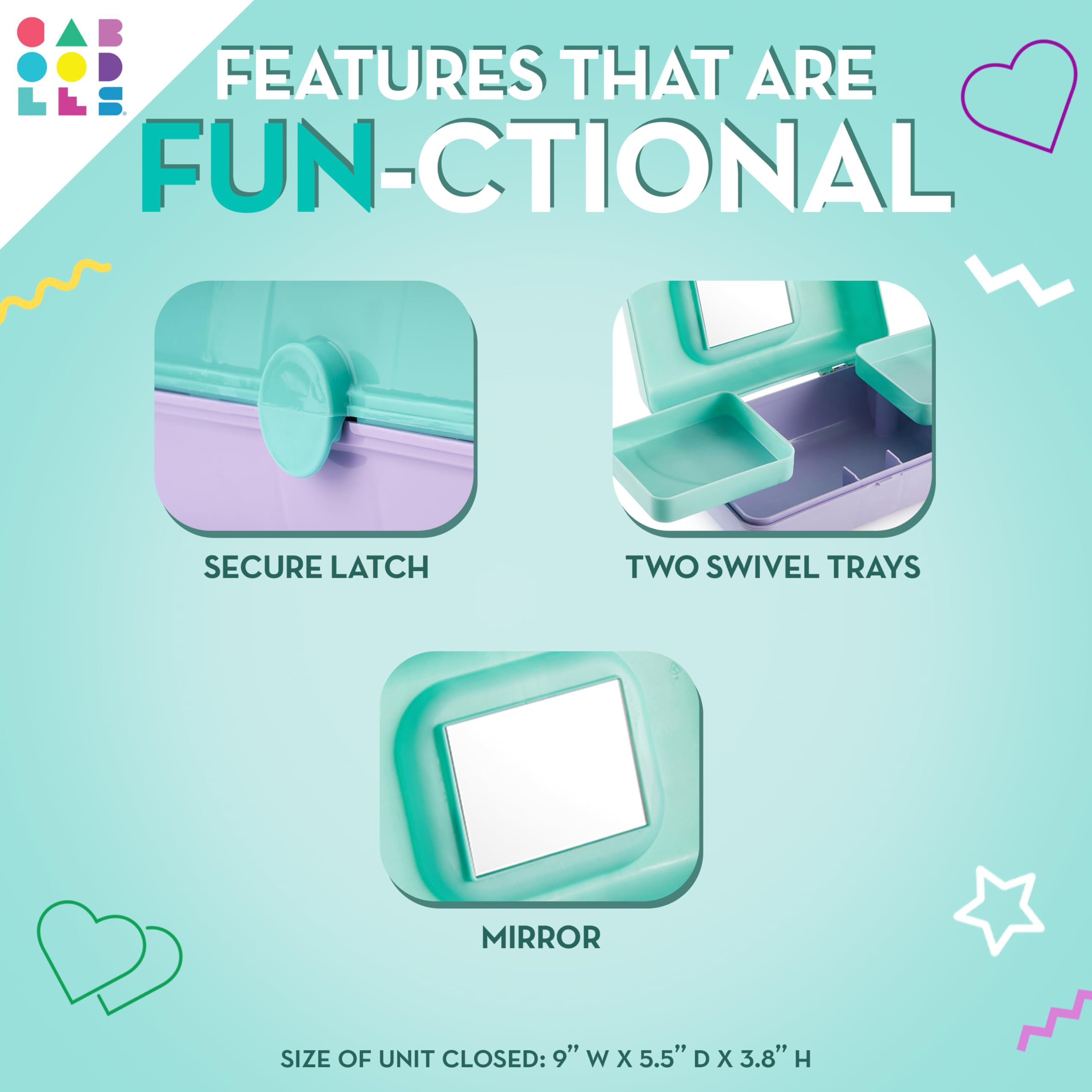 Caboodles Pretty in Petite idéal pour accessoires et produits du quotidien.