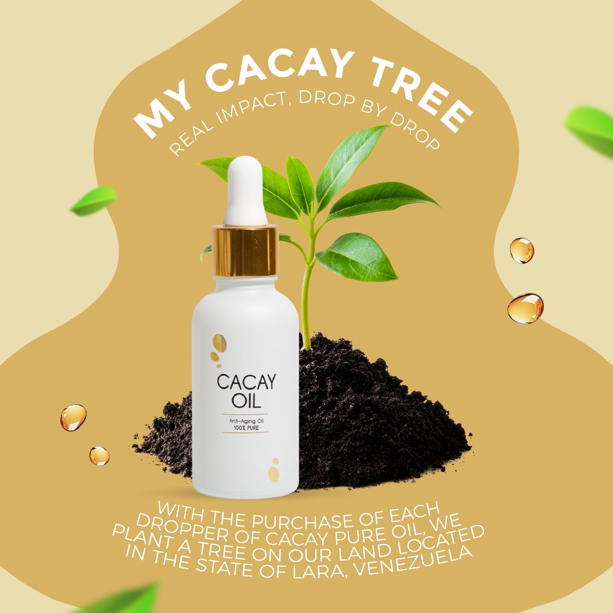 Utilisation quotidienne polyvalente avec Cacay Pure, soin visage, cheveux et ongles.