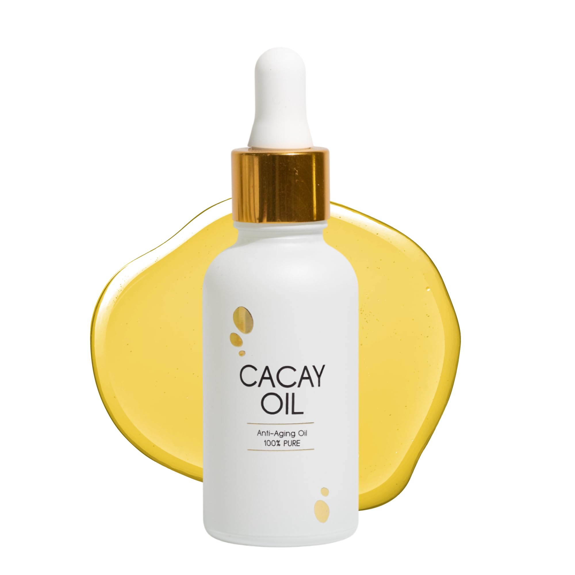 Huile visage Cacay Pure en bouteille pompe, application facile et naturelle.