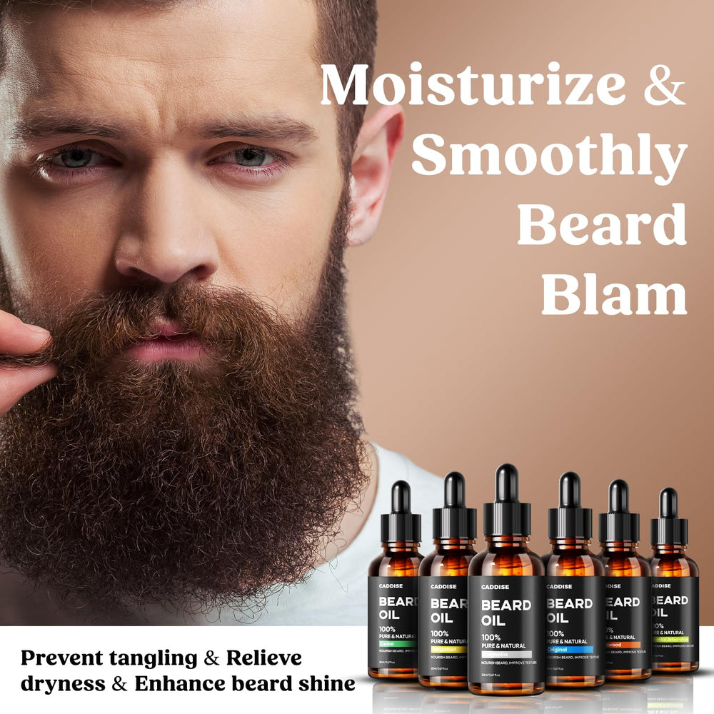 CADDISE huile barbe ensemble bois-de-rose : chaleur raffinée et allure mature