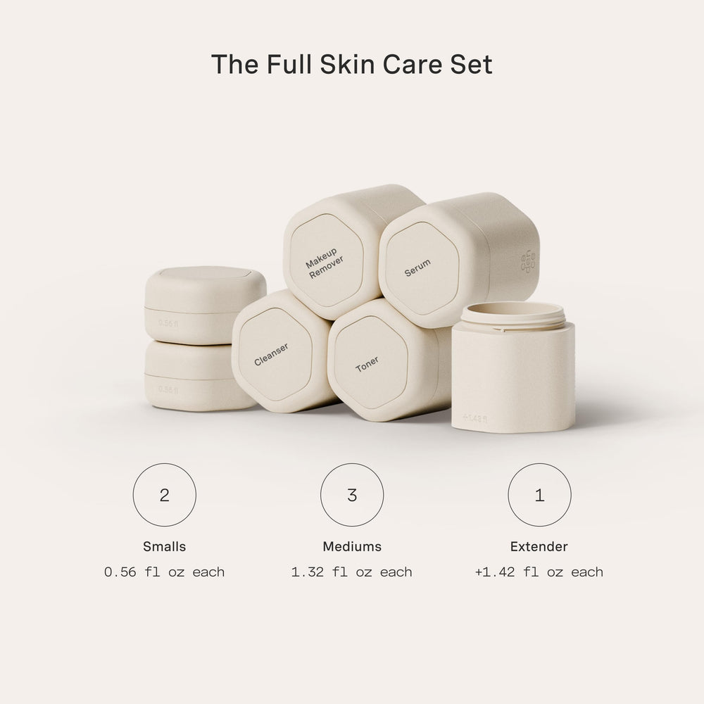 Cadence Petites capsules 0,56oz faciles à remplir et réutilisables