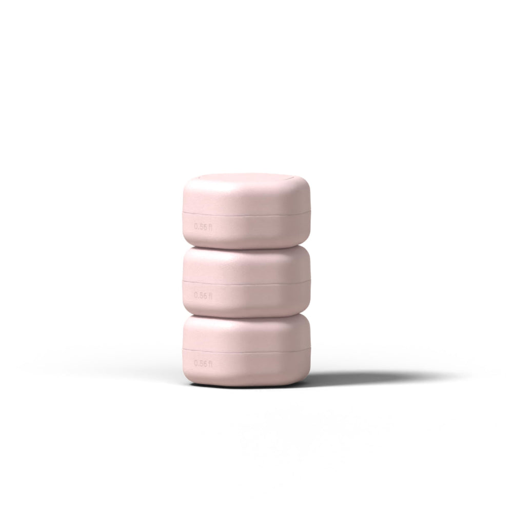 Cadence ensemble de capsules voyage pour soins, rangement pratique.