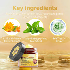 Application matin et soir de la crème Venin d’Abeille sur la peau.