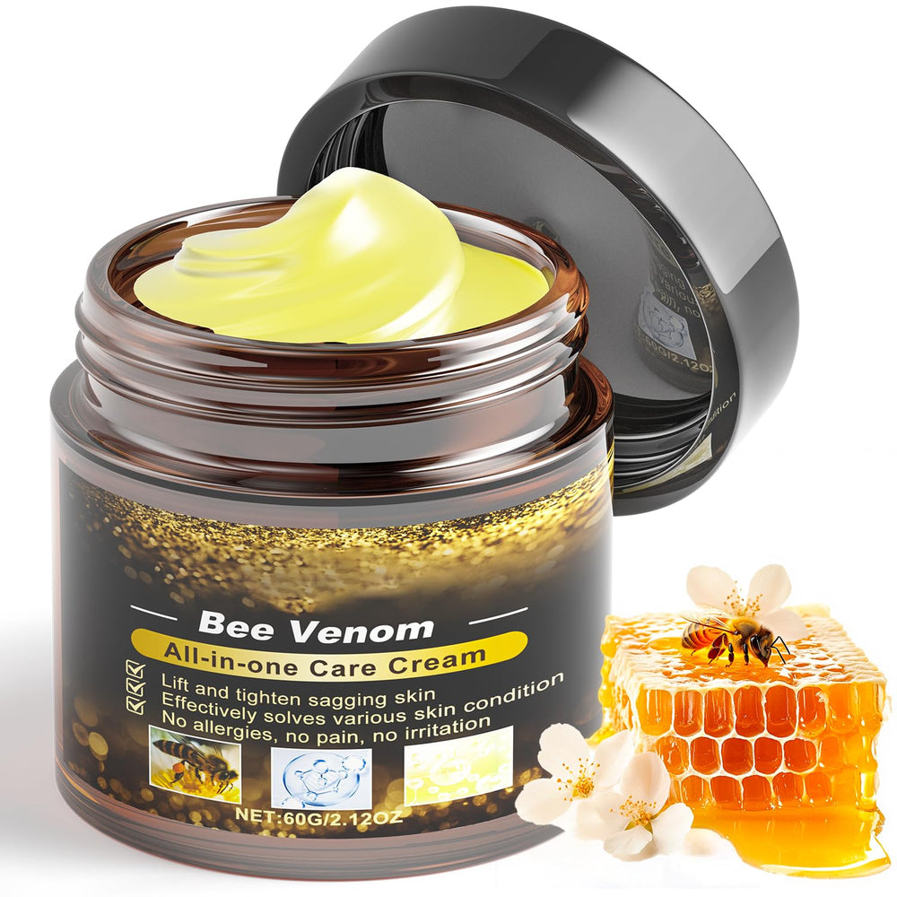 Crème Venin d’Abeille, flacon élégant, absorption rapide et sans résidu.