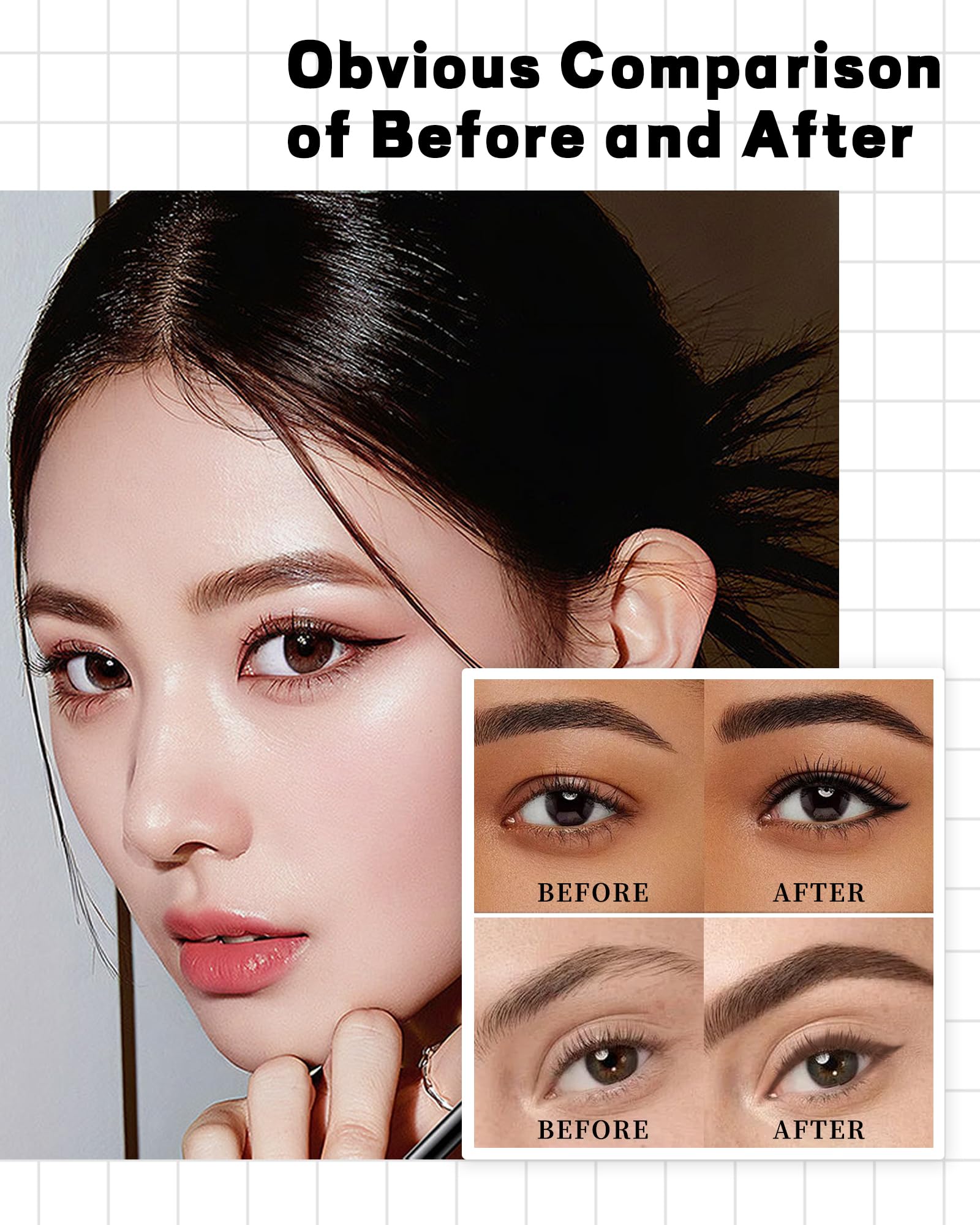 Caedelfly Gel Eyeliner Set – pigmentation intense pour un regard net et défini.
