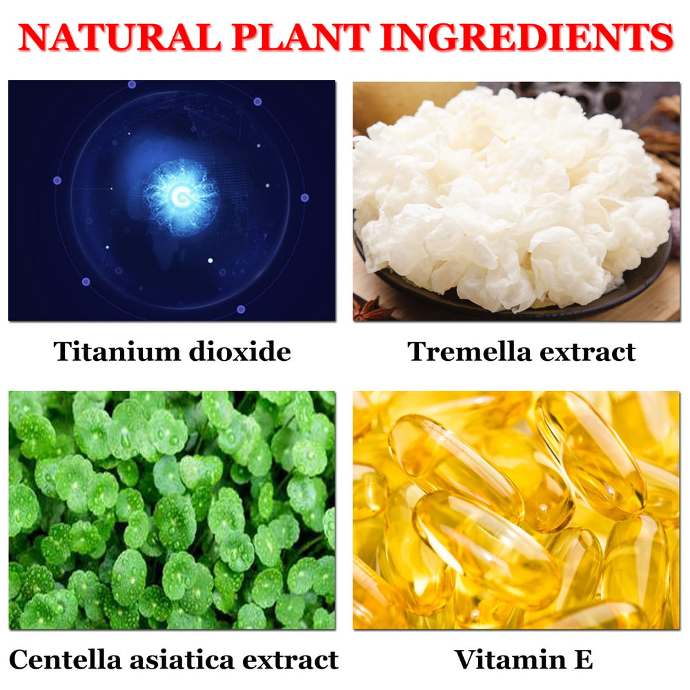 CAHIUYOA Ingrédients naturels centella et vitamine E pour nourrir la peau.