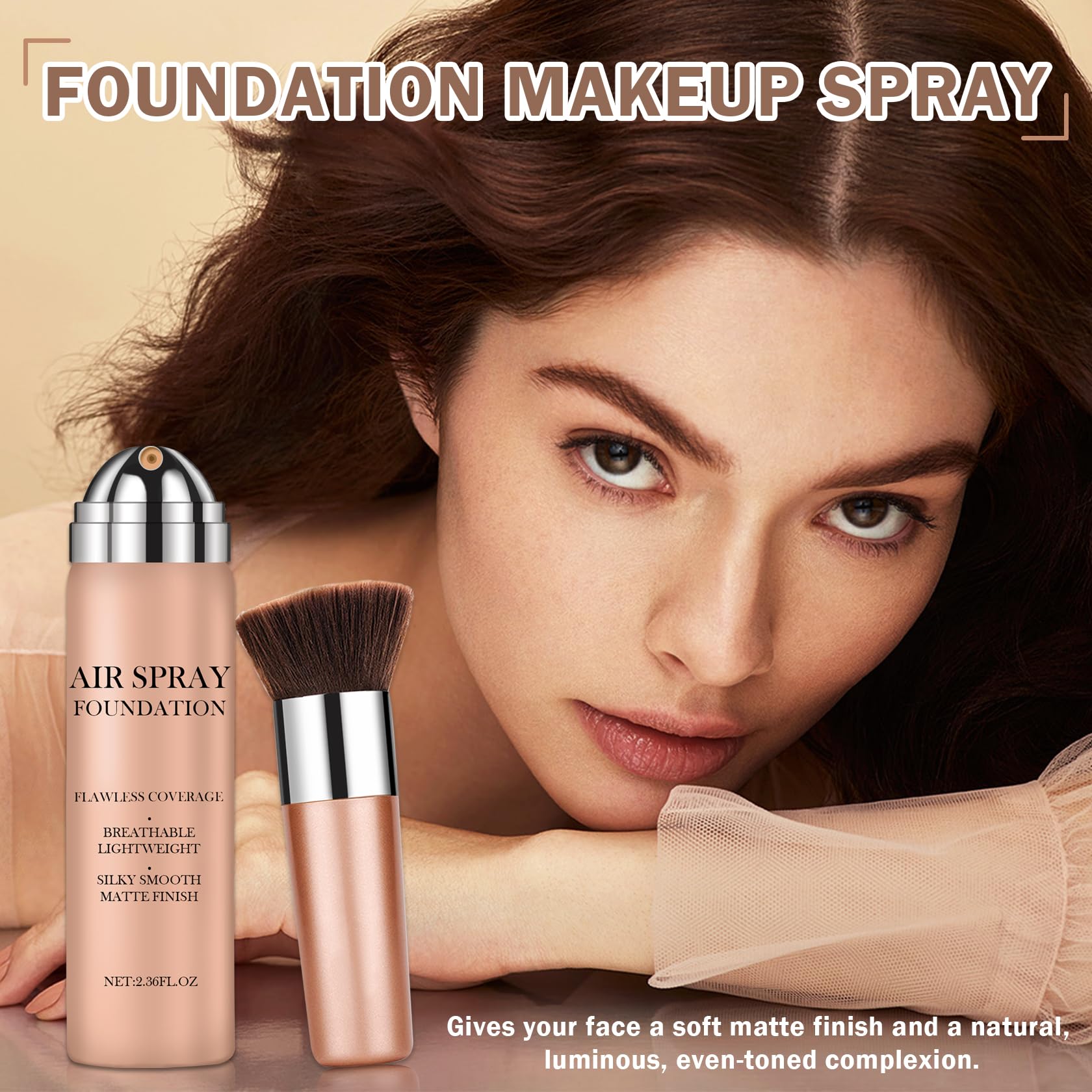 CAHIUYOA Magie Minéraux: éponge/poudre pour finaliser et fixer le maquillage