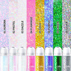 CAHOTO glitter longue-duree, tenue qui tient des heures.
