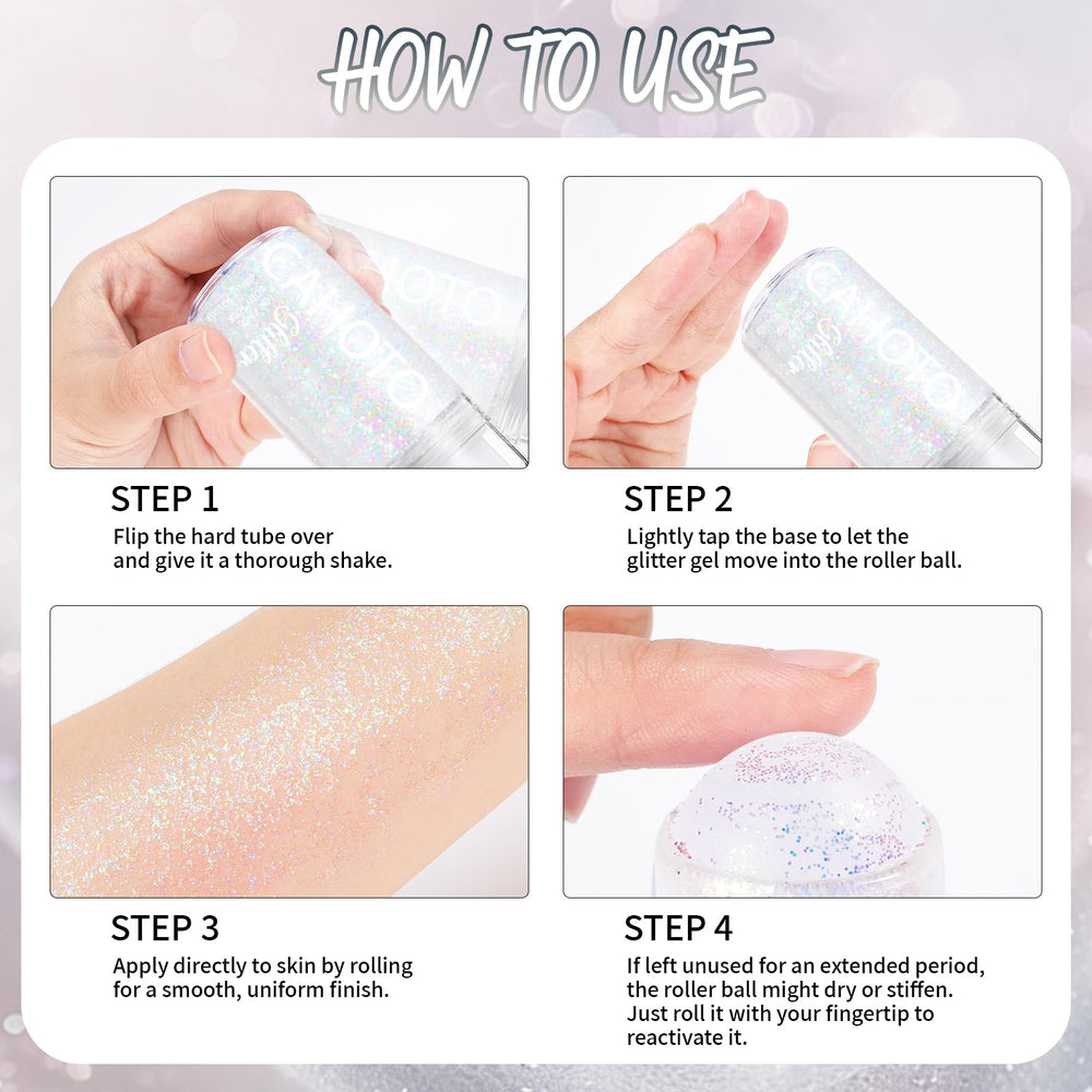 CAHOTO glitter peau-douce, formule douce pour la peau.