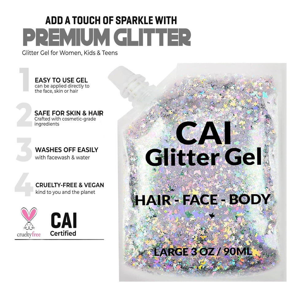 Paillettes pour déguisement CAI BEAUTY NYC, style audacieux et scintillant.