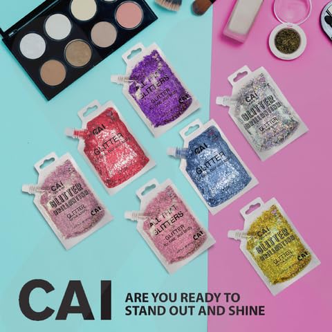 Variantes de couleurs CAI BEAUTY NYC paillettes pour différentes tenues.