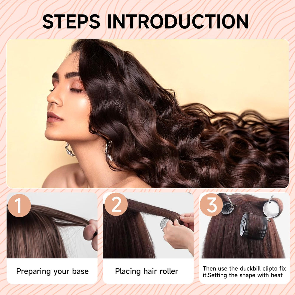 Caija-H rouleaux cheveux 25mm pour petites boucles et détails