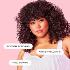 Cake Beauty The Curl Next Door, cheveux lumineux et hydratés, éclat et douceur au toucher.