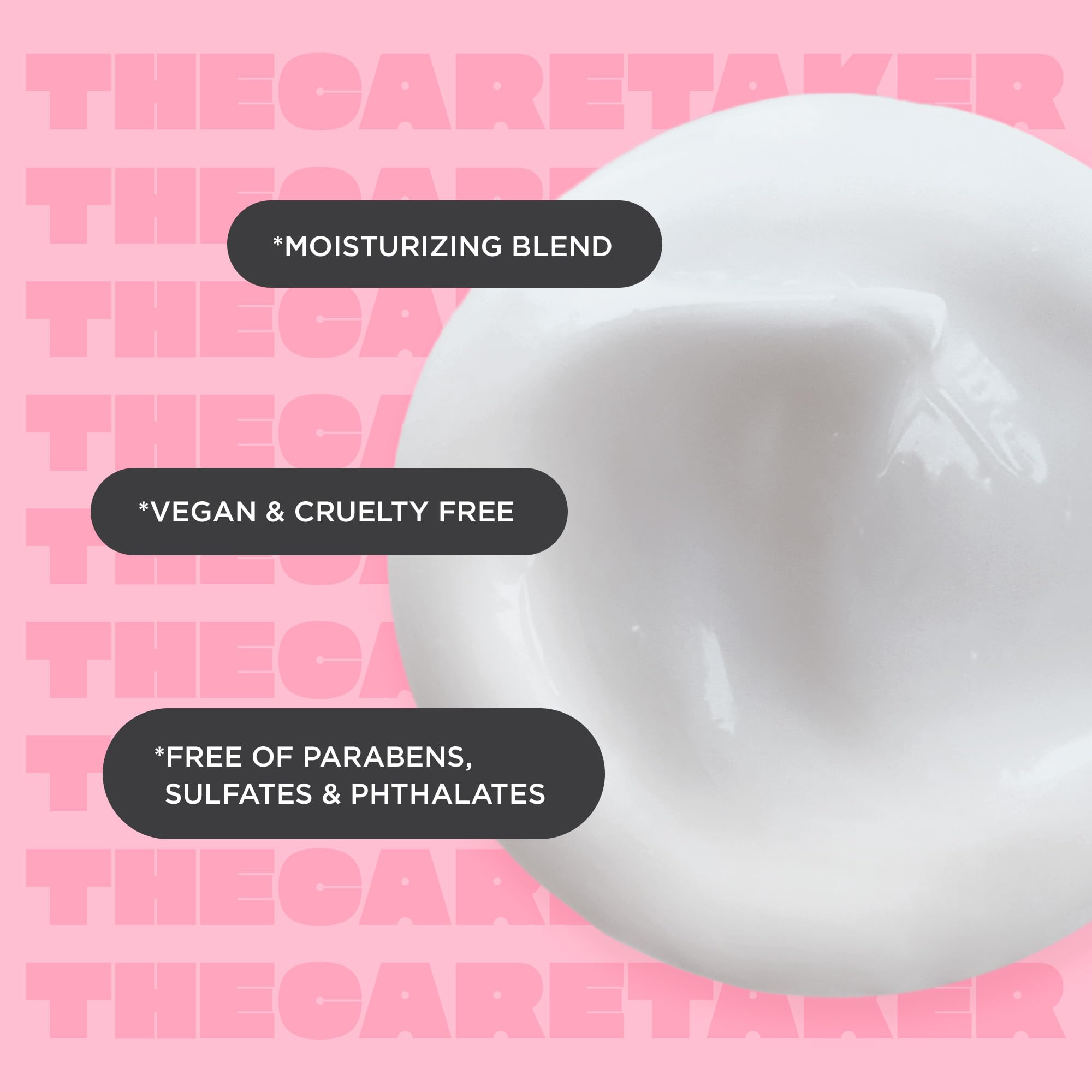Cake Beauty The Care Taker leave-in hair detangle shot shows smooth, manageable strands.