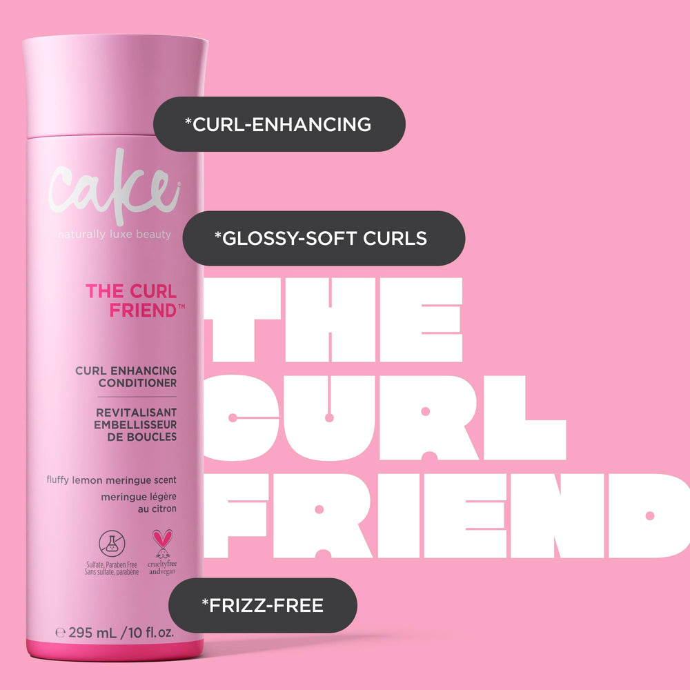 Cake Beauty The Curl Next Door, formulation végane et non testée sur les animaux, douceur naturelle.