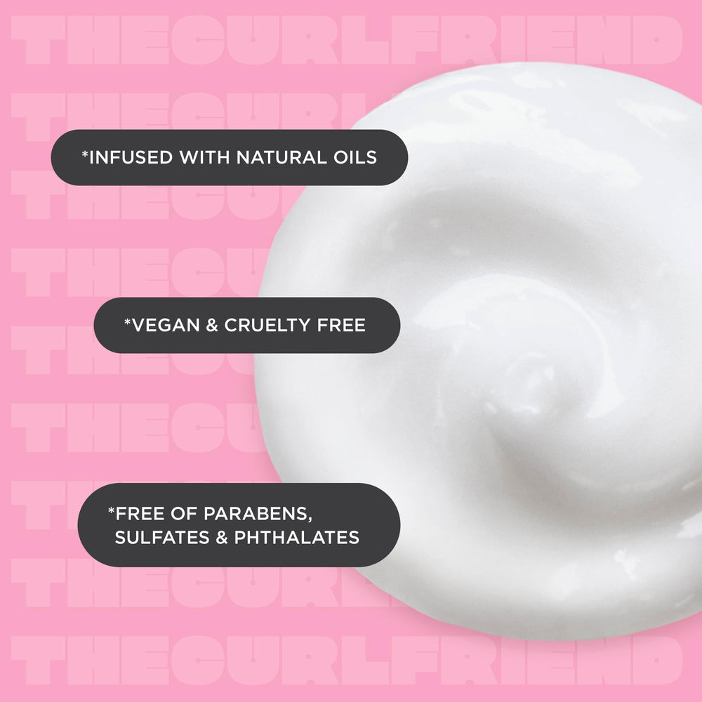 Cake Beauty The Curl Next Door, infusion d'huiles naturelles pour nourrir les boucles en profondeur.