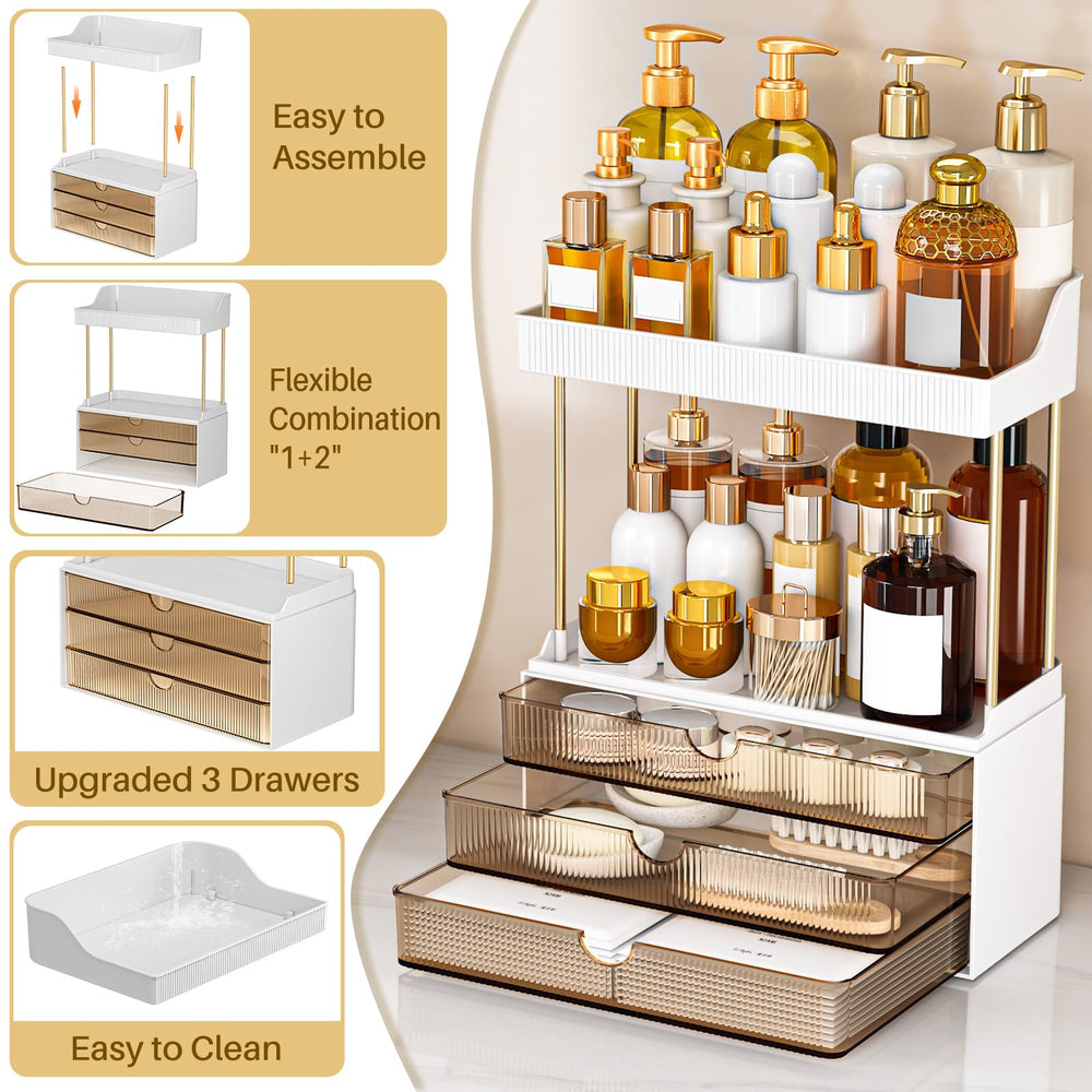 caktraie Organisateur cuisine ambre, rangement pratique pour épices.