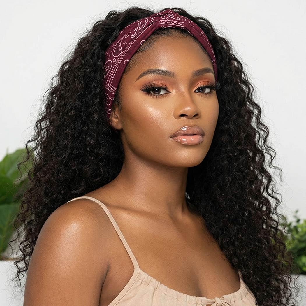 CAKURE bandeau bohème bleu, accessoiriser une tenue sportive ou décontractée