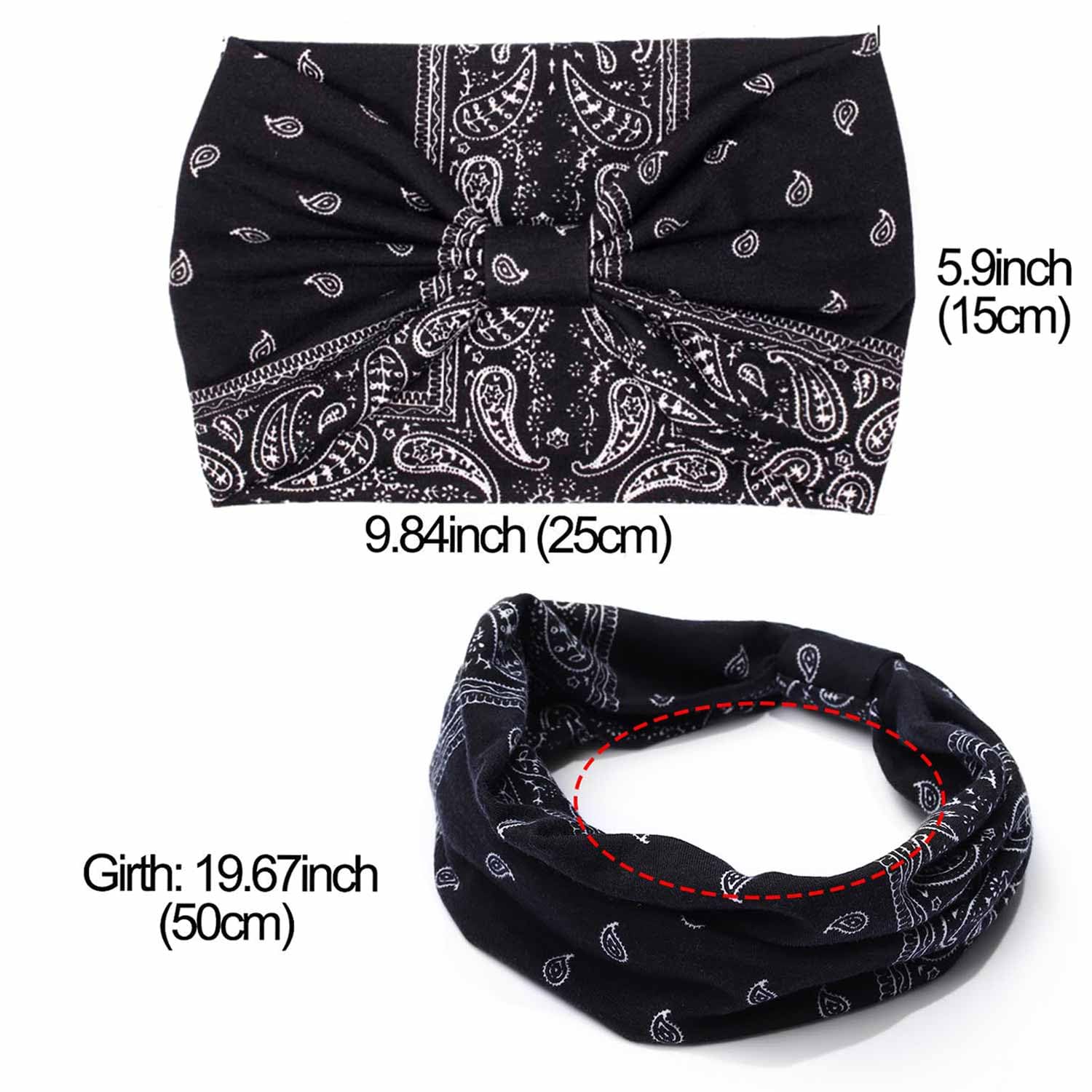 CAKURE bandeau bohème multicolore, énergie créative pour sport et sorties