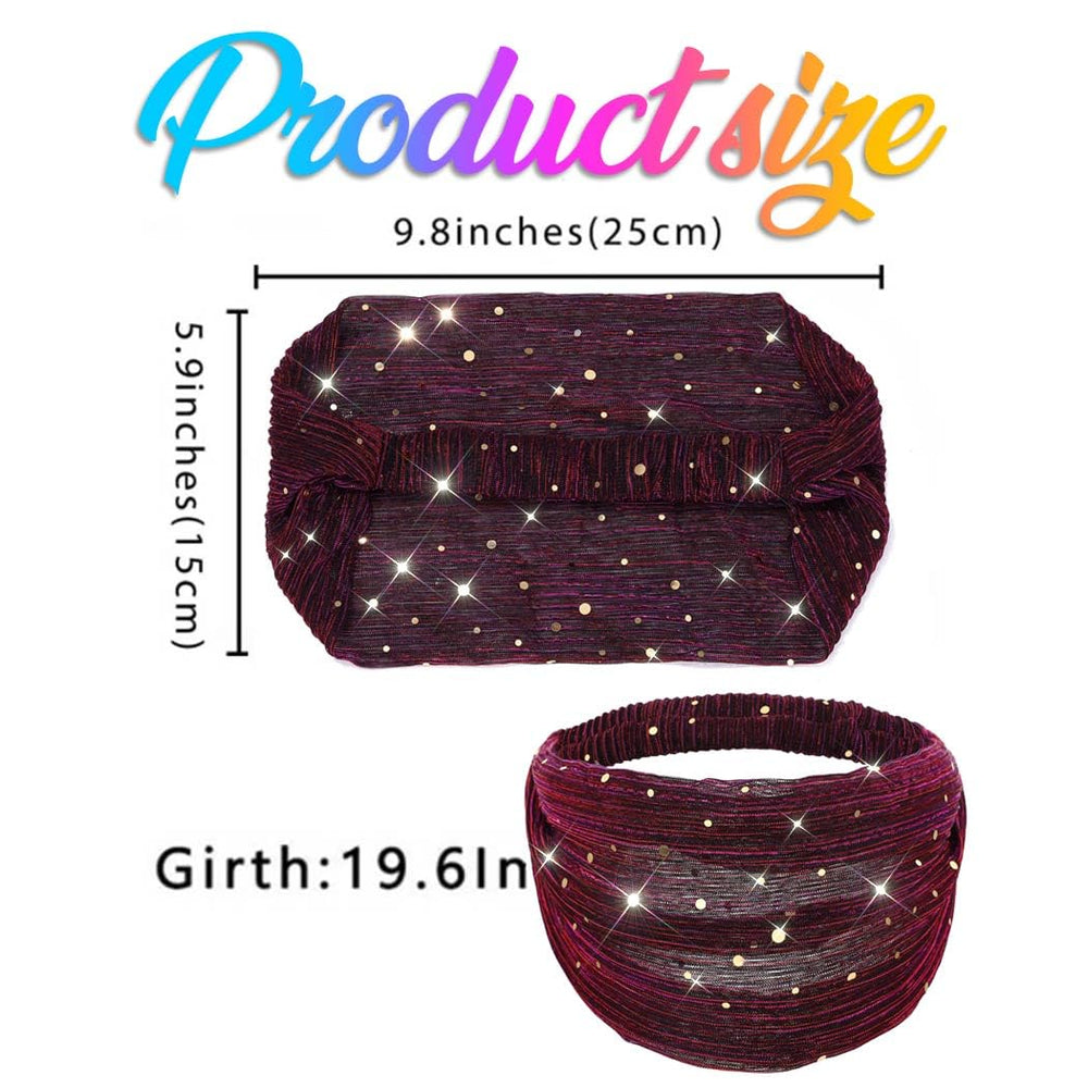 CAKURE bandeau cadeau paillettes noir: idée cadeau élégante pour elle.