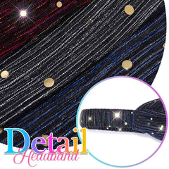 CAKURE bandeau sport paillettes noir: idéal pour yoga et course.
