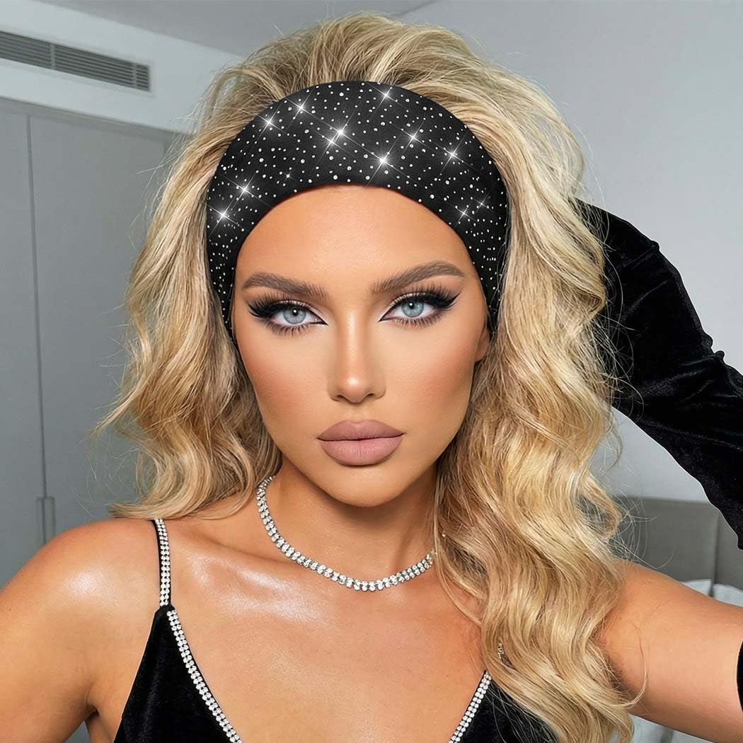 CAKURE bandeau strass multicolore, assorti à plusieurs tenues avec éclat.