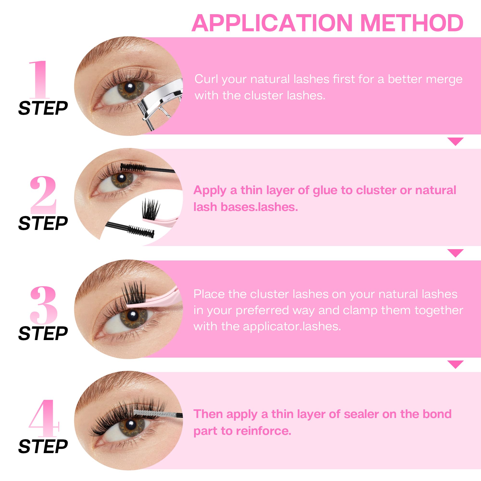 CALAILIS fast-drying lash glue for neat, mess-free cluster applications