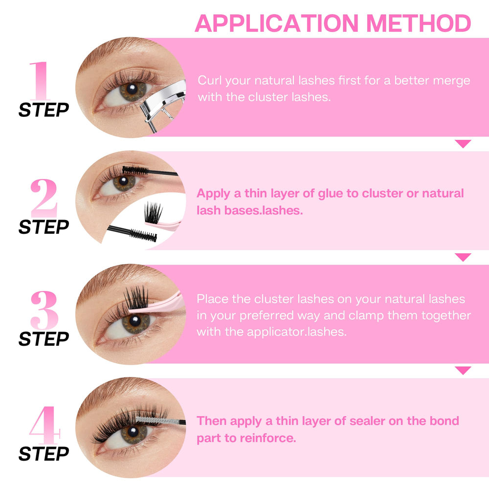 CALAILIS fast-drying lash glue for neat, mess-free cluster applications