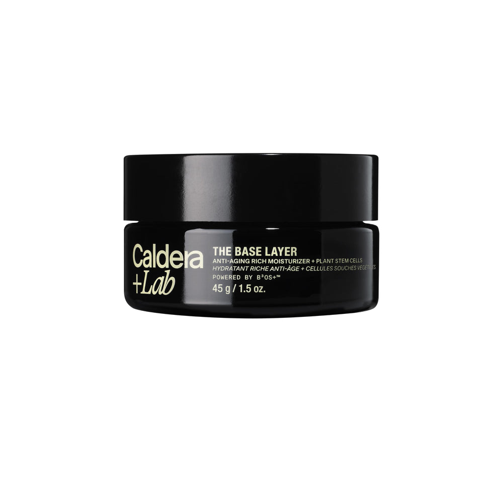 Caldera + Lab crème de base pour le visage, bouteille pompe, hydratation durable.