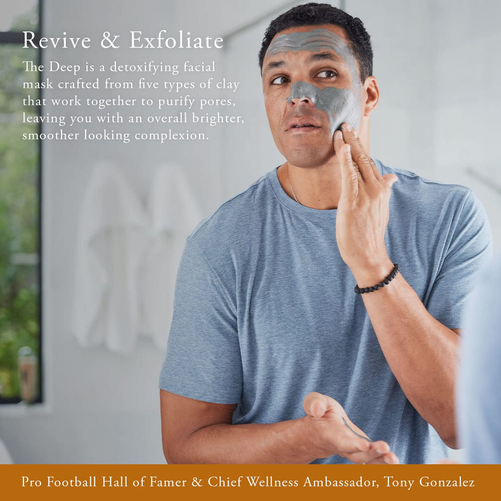Caldera + Lab The Deep - texture satinée purifiante pour pores resserrés.