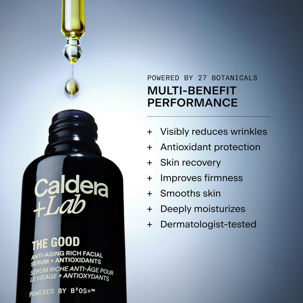 Caldera + Lab The Good – ingrédients botaniques: soin antioxydant et nourrissant