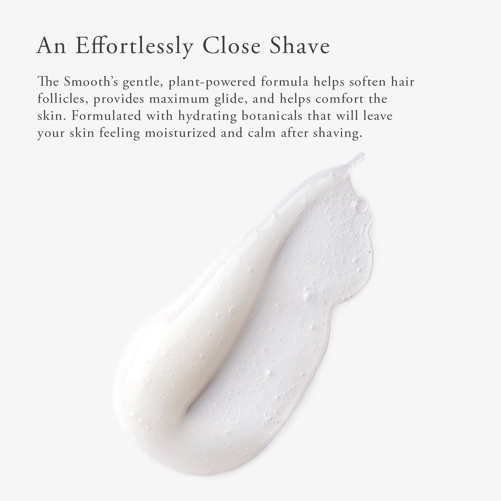 La texture crème The Smooth favorise un rasage fluide et doux.