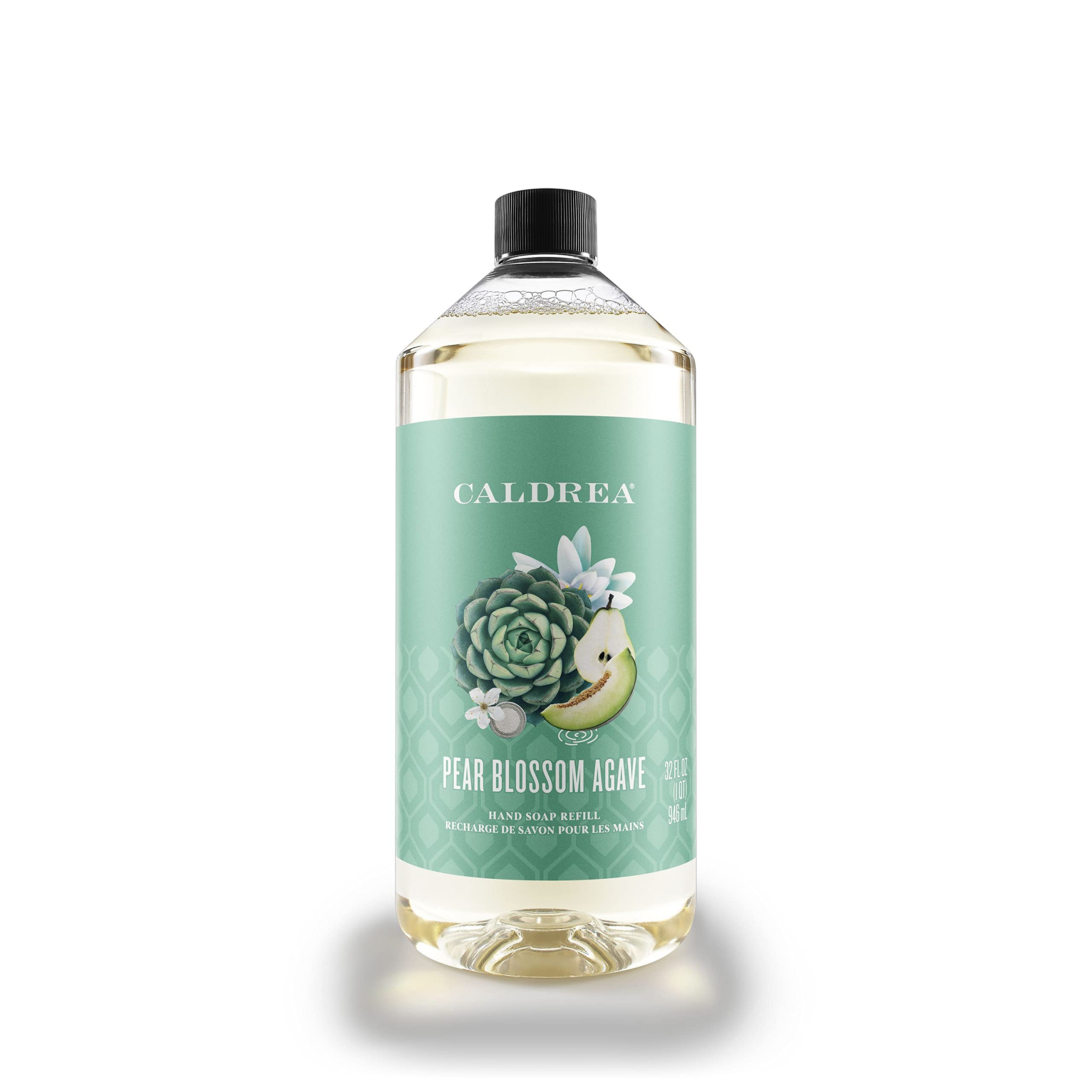 Caldrea recharge savon mains Poire Agave, parfum durable et douceur.