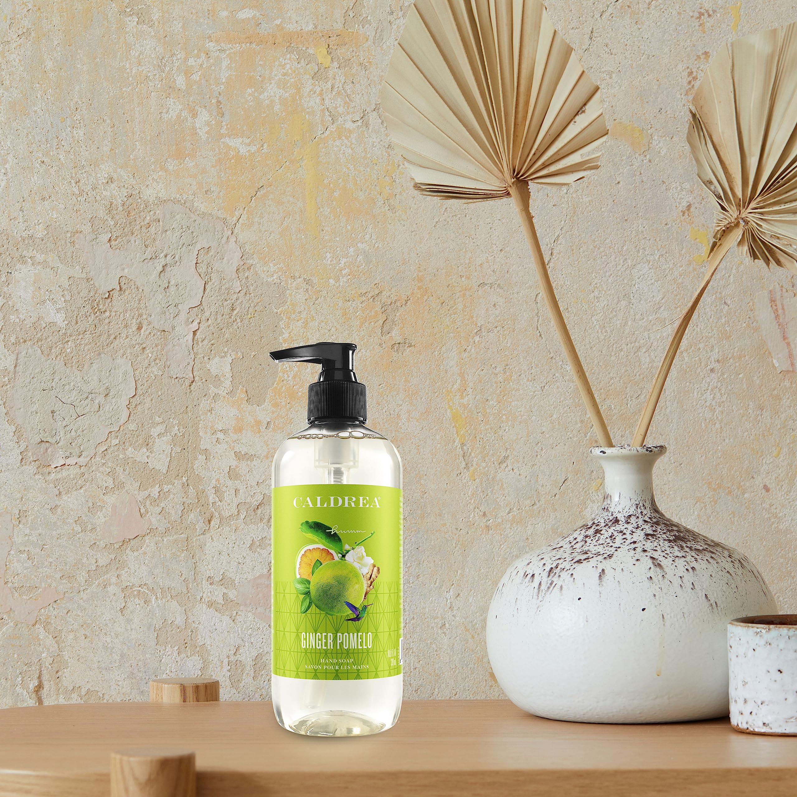 Caldrea Savon Mains Gingembre Pomelo – lavage quotidien pratique et parfum discret.