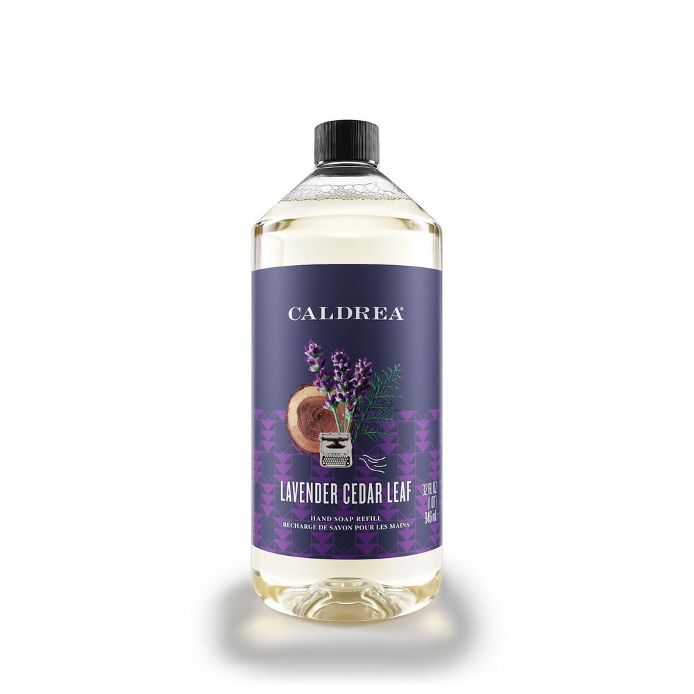 Caldrea Lavande Cedre Feuille : recharge pratique pour des mains propres et delicatement parfumées.