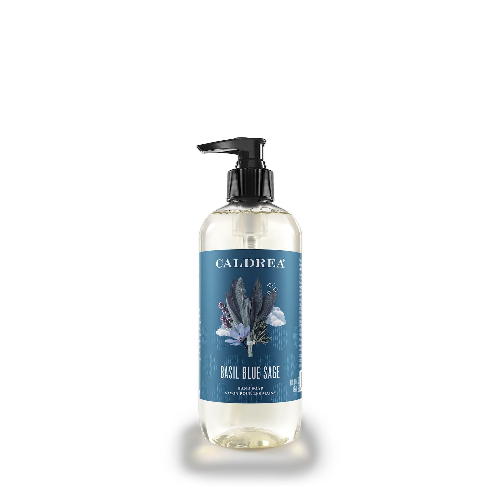 Caldrea Basil Blue Sage: bouteille de savon pour les mains, parfum frais et nourrissant