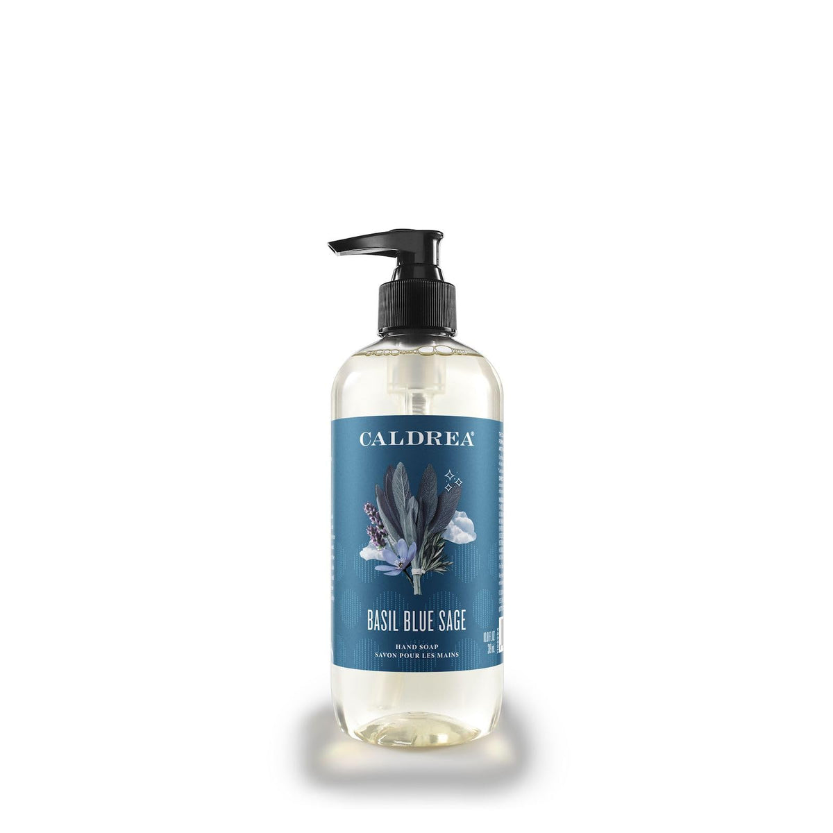 Caldrea Basil Blue Sage: bouteille de savon pour les mains, parfum frais et nourrissant