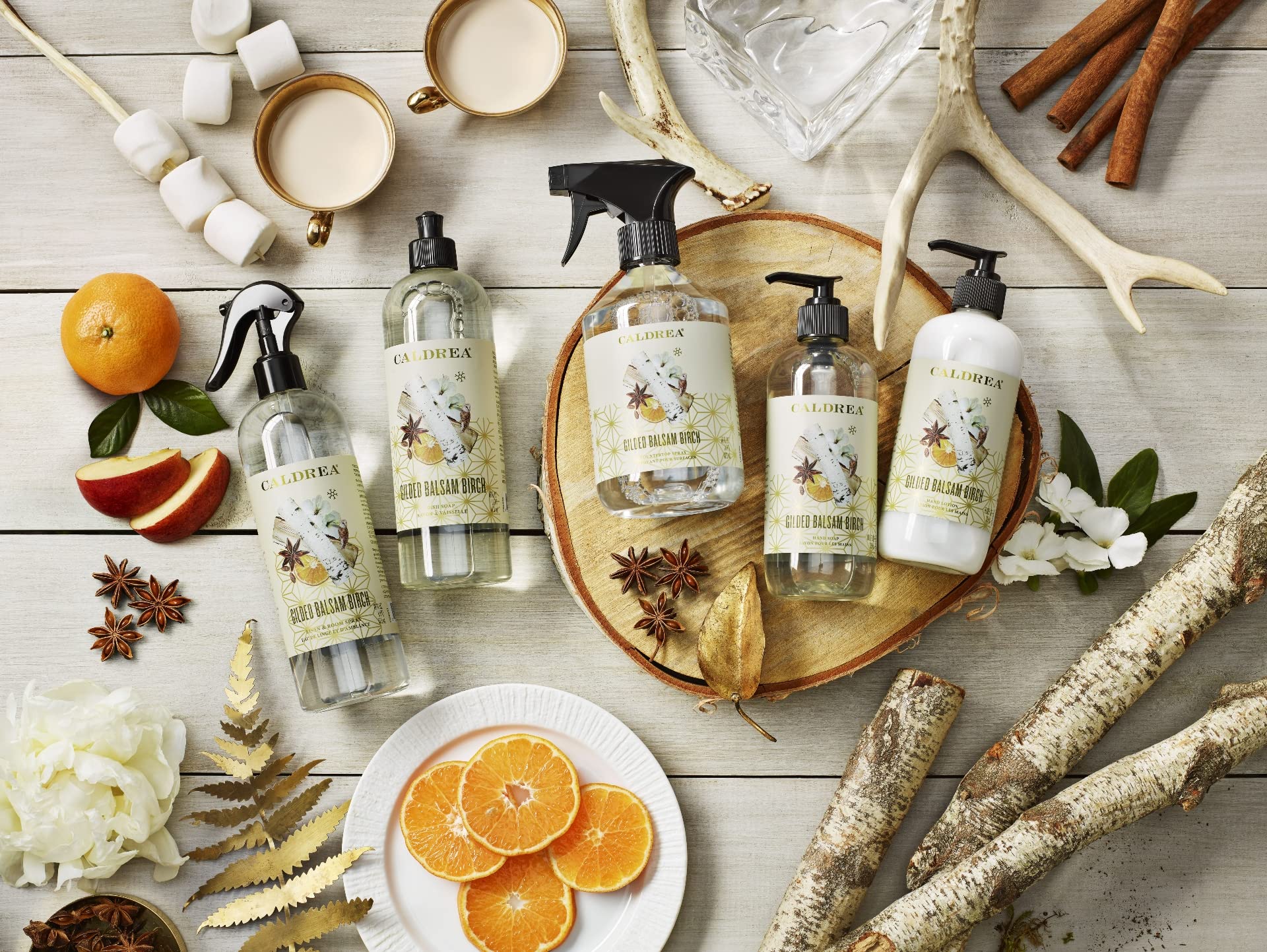 Caldrea Gilded Balsam Birch - formule sans parabènes et sans colorants