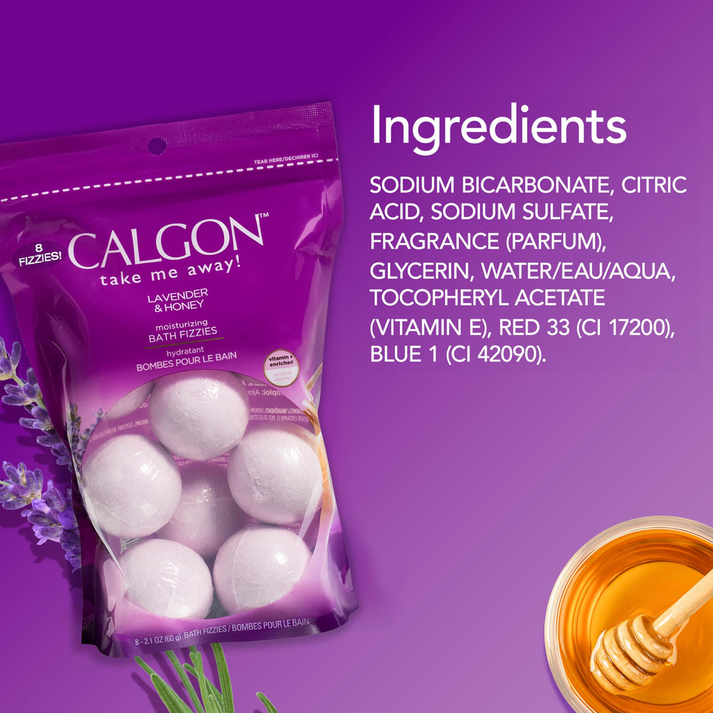 Calgon Bain Lavande Miel Rituel bain nocturne, moment de calme.