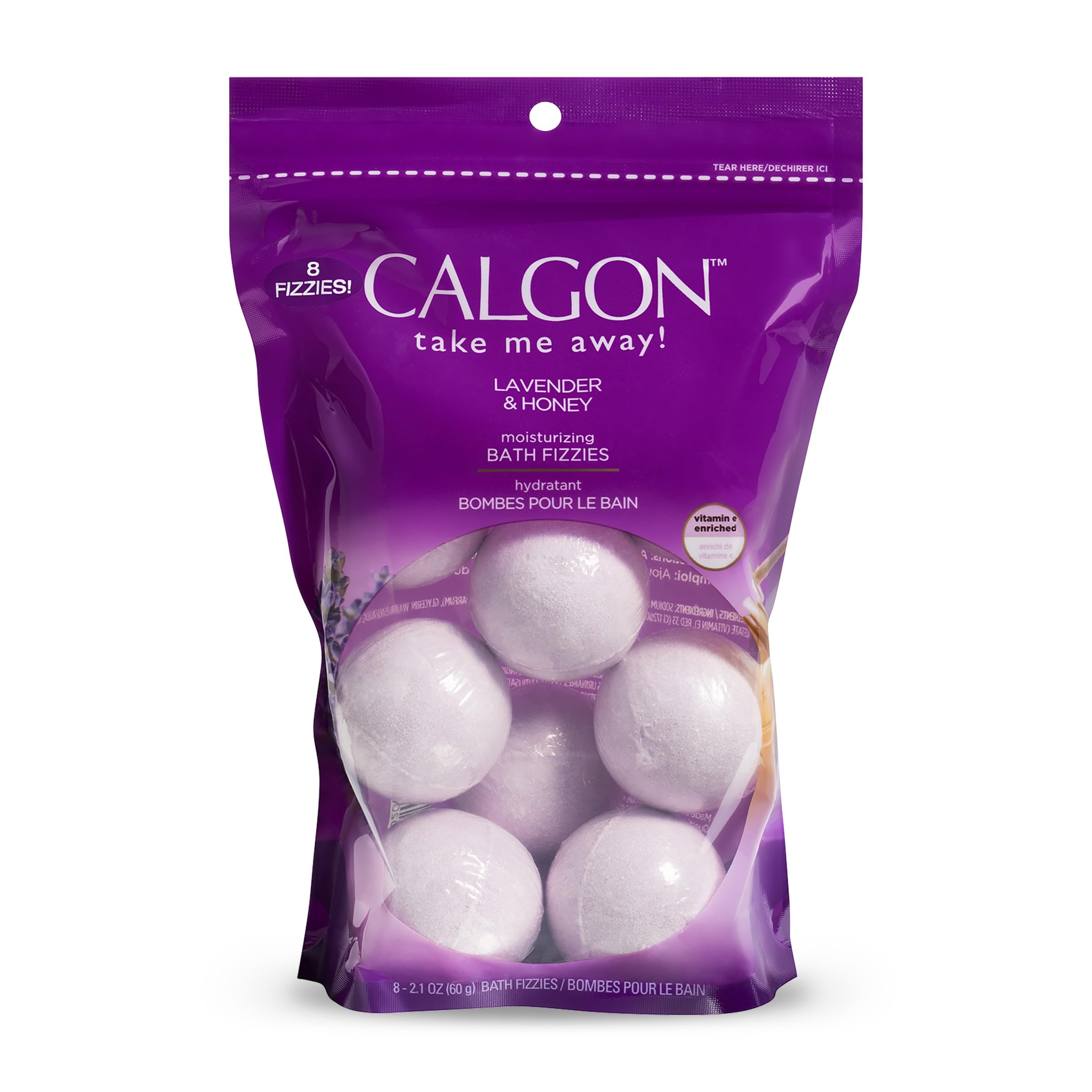Bouffies Calgon Lavande Miel dans l’emballage, prêt à offrir détente et hydratation.