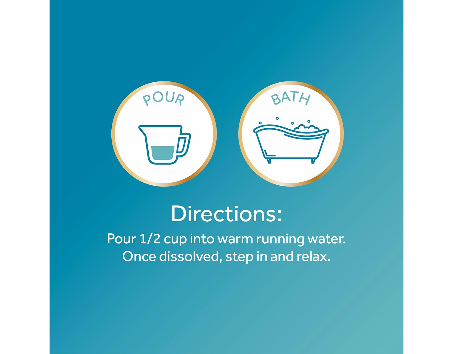 Calgon Versement des billes dans eau chaude pour bain riche de mousse.
